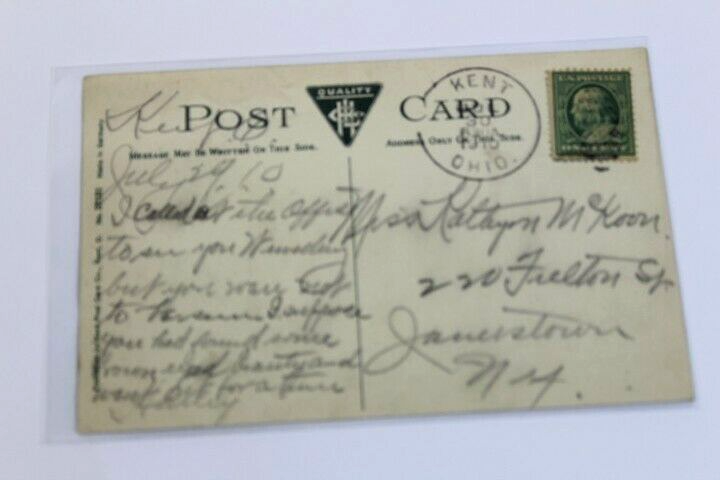 Antique Photo-Lithograph Postcard 1910 President Garfield's Old Cuyahoga House