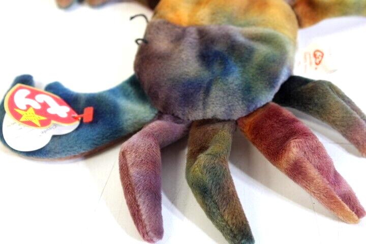 Ty Beanie Babies Claude the Crab w/ Tag Errors in collectors condition