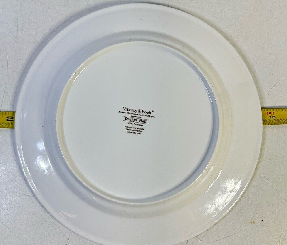 Villeroy & Boch Design Naif Laplau Luxembourg Lunch Plate 8.25'' Vtg 1990's