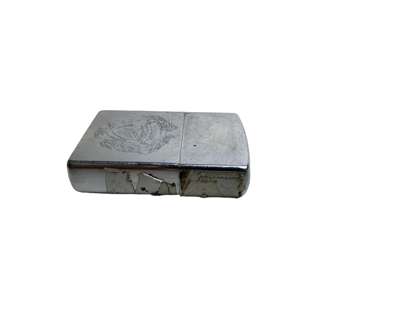 Vintage 1960's Zippo Lighter Thundering Third Battalion fourth Marines engraved