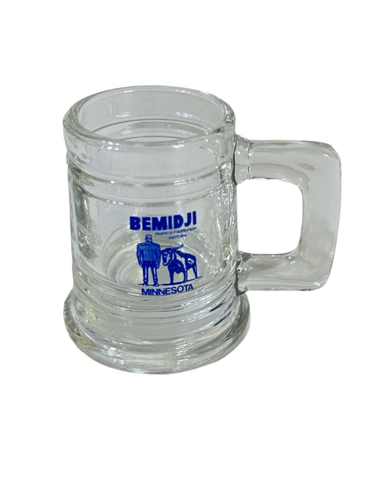 Lot of 4 Vtg Glass Shot Glasses Mug Style Mixed Lot