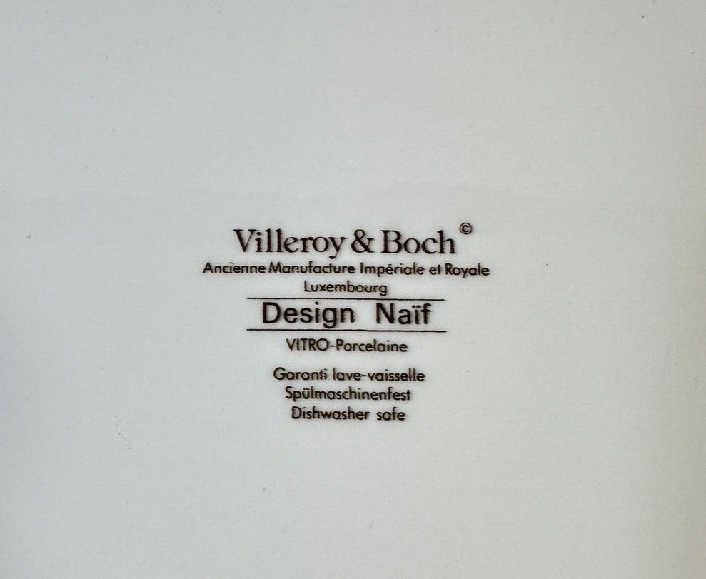 Villeroy & Boch Design Naif Laplau Luxembourg Lunch Plate 8.25'' Vtg 1990's