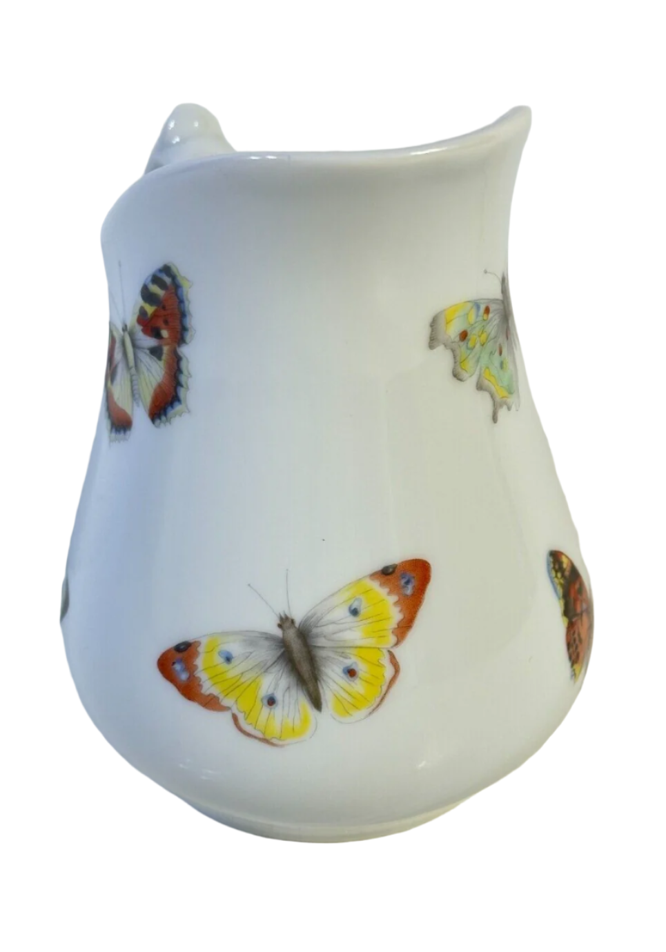 B & C Limoges France 6 1/2" Cream Milk Pitcher L. Bernardaud Butterfly Pattern