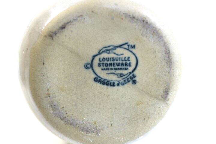 Vtg Lot of 3 Louisville Stoneware Tea Milk Pitchers Gaggle of Geese