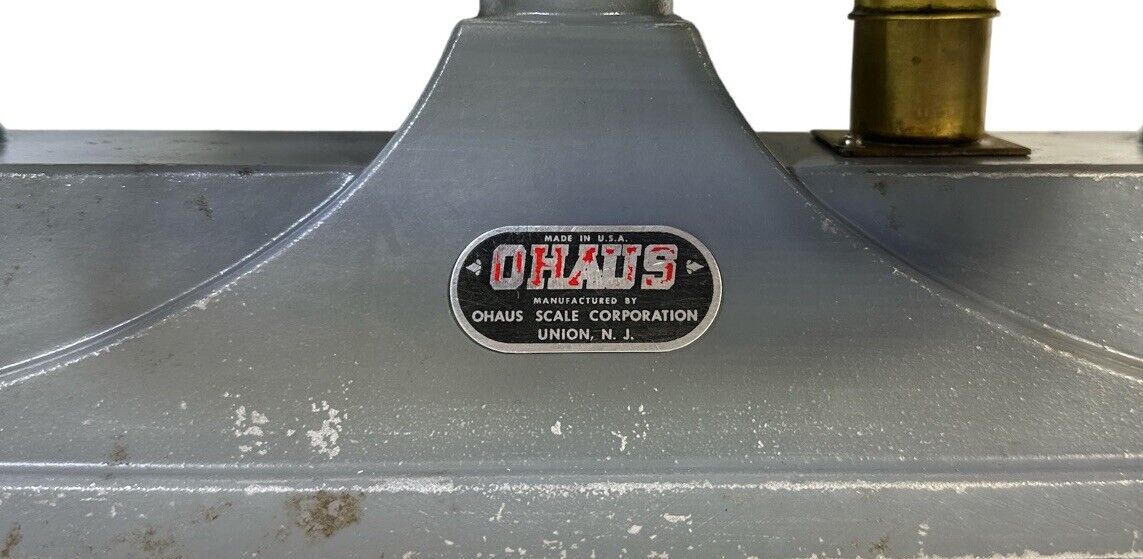Vtg Antique Ohaus 5 Kilos Over Under Balance Scale Working Made In NJ USA