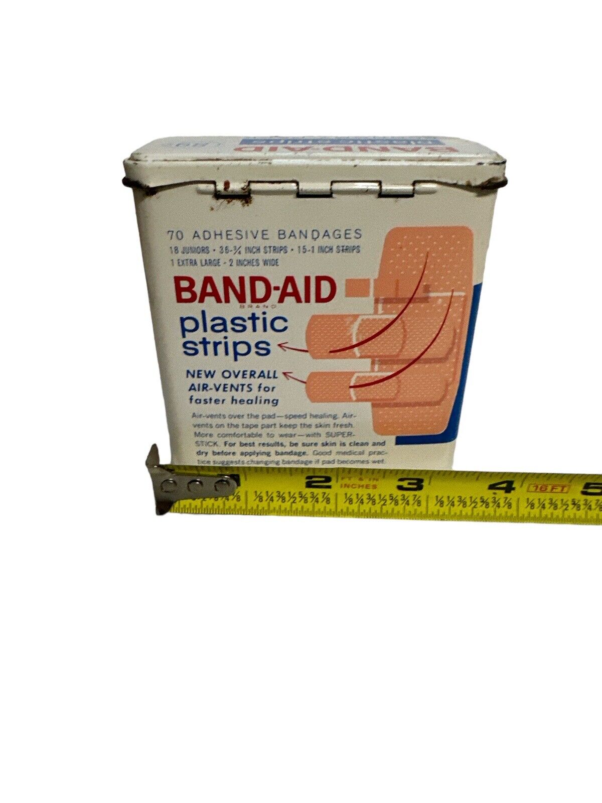 (4) Vintage BAND-AID & Rexall Bandages Tin Paper Lot 1940’s-80s WWII Dressing