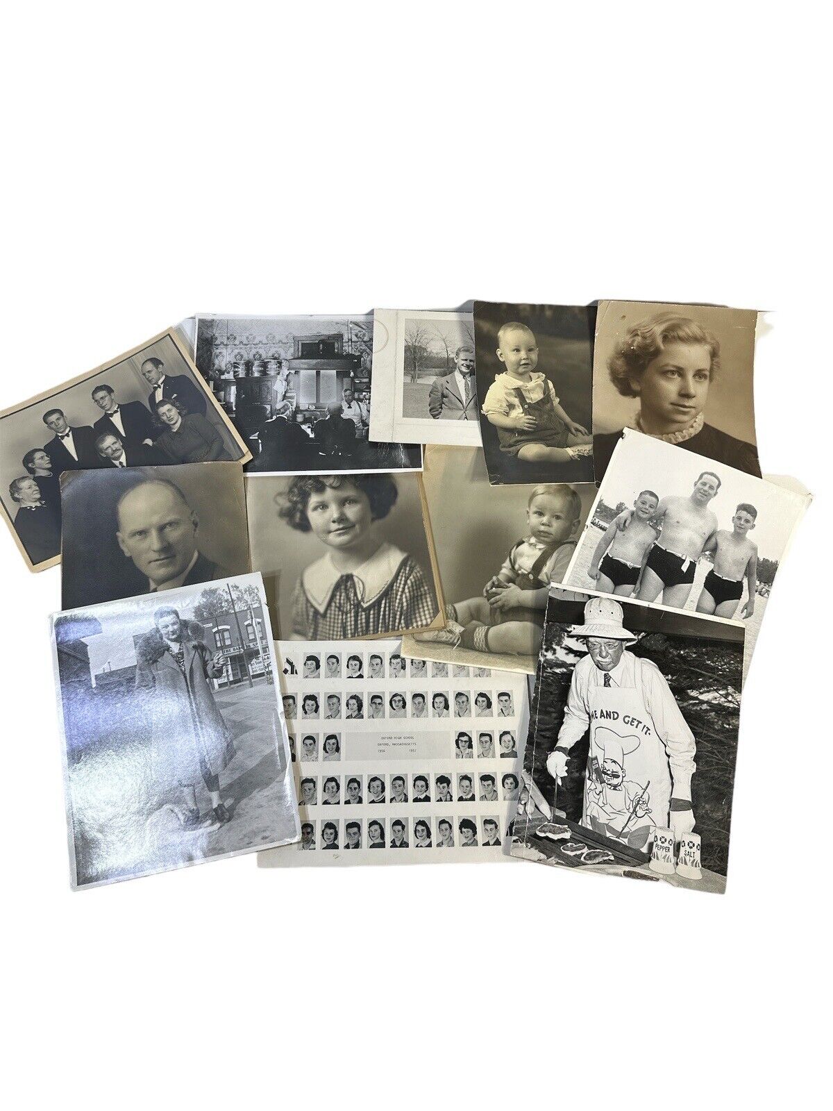 Lot of 12 mixed large 8" x 10" Portrait Photos 1918 to 1930s Antique Vtg Family