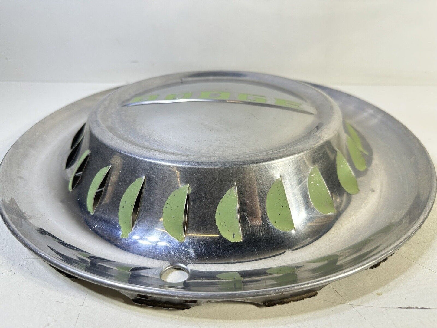 Vtg Dodge Hubcap With Glow Green 15”