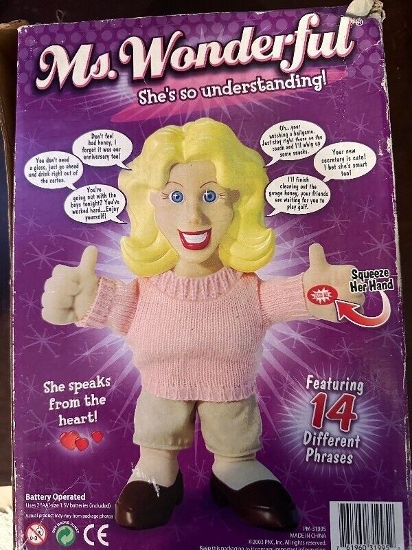 Ms. Wonderful 11" Plush Talking Doll Gag Gift Toy