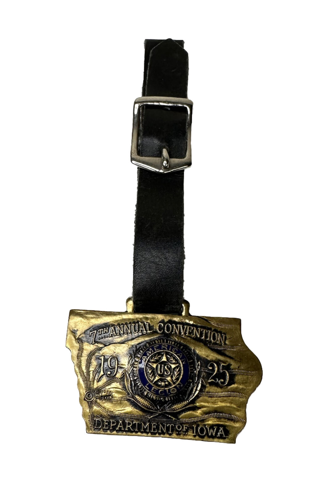 Vtg American Legion Medal Fob From 7th Annual Convention 1925 Department Of Iowa
