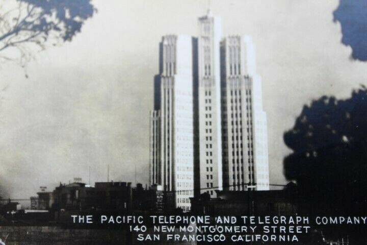 Antique RPPC Photo 1907 Postcard The pacific Telephone and Telegraph Company CA