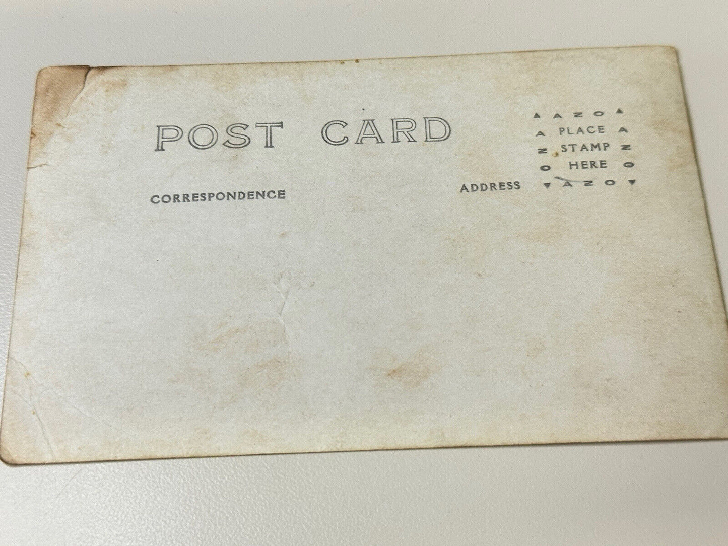 Antique RPPC Real Photo Very Early Post Card 1890s Hunter Deep In Thought