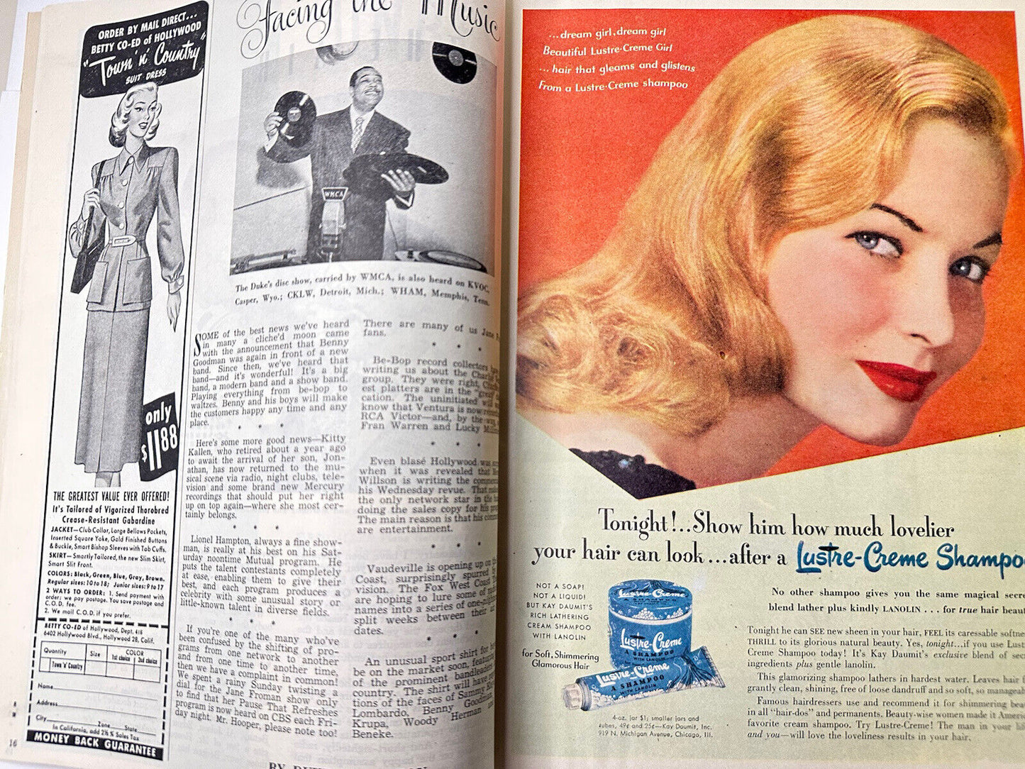 VTG Radio Mirror and TV Magazine March 1949 Walter Winchell 25c Issue