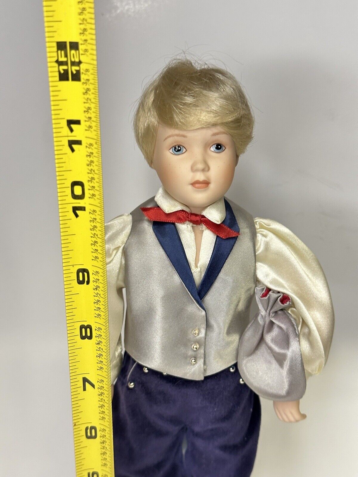 Vtg Danbury Mint Hansel Porcelain Storybook Dolls 12” With Stand