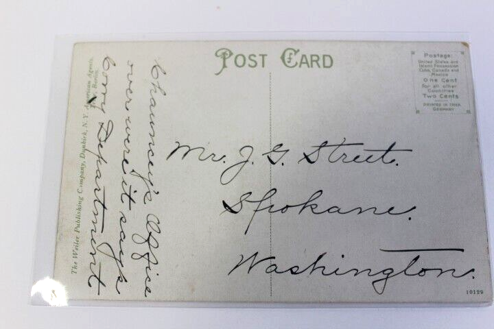 Antique Photo-Lithograph Postcard Corry, Pa. early 1900's unposted w/writing