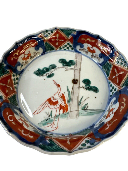 Lot Of 3 Old Antique 19th C. Scalloped Rim Japanese Imari Porcelain Bowl’s 5.75”