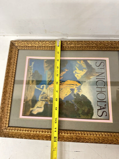 May 1927 St. Nicholas Magazine Cover Framed A.B. Cooke King Arthur’s Country