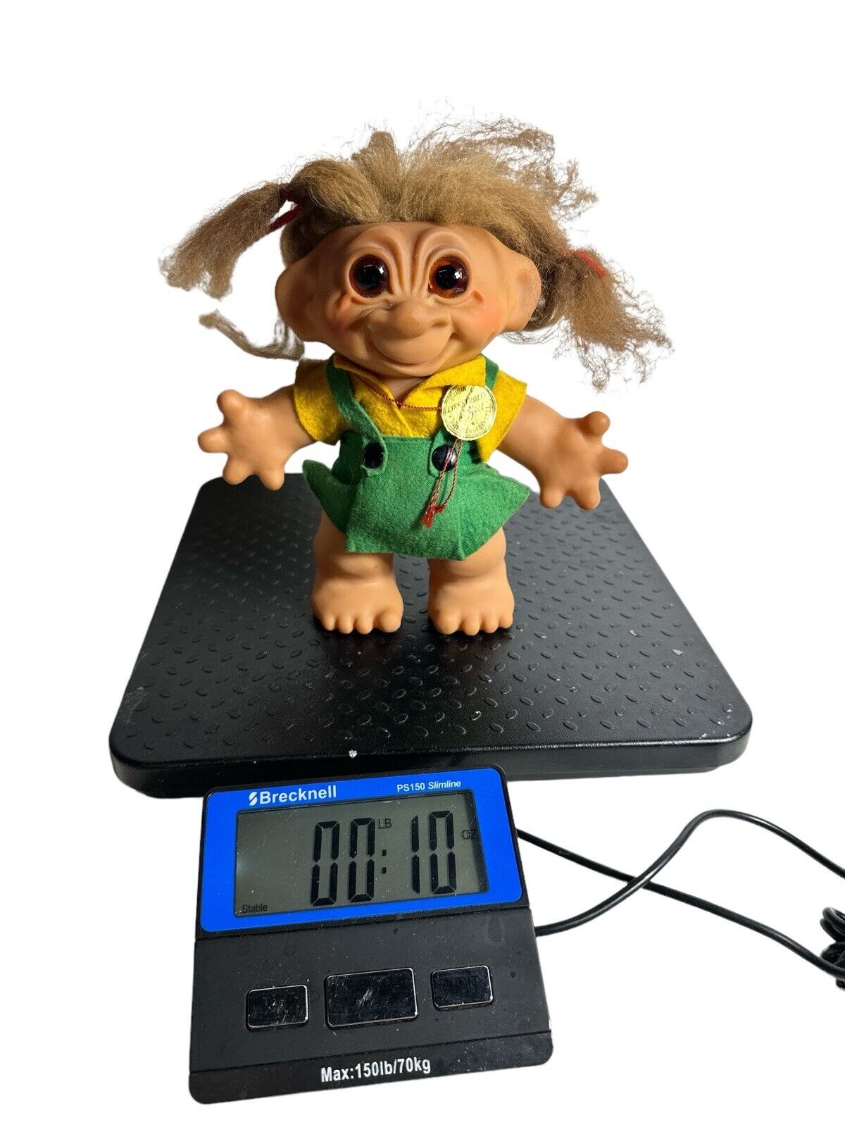 Vtg 1959-1961 Thomas Lykketrold made in Denmark Sawdust All Original 8” Troll