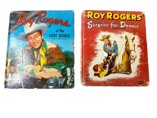 2 Vtg Children’s Roy Rogers’ Books 1950 & 54 Whitman Publishing Company