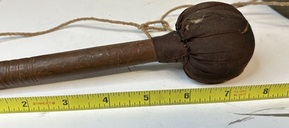 Antique Tiger Bronze Tibetan Kempel Prayer Gong With Mallet unique decor