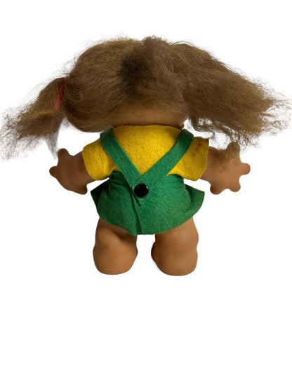 Vtg 1959-1961 Thomas Lykketrold made in Denmark Sawdust All Original 8” Troll