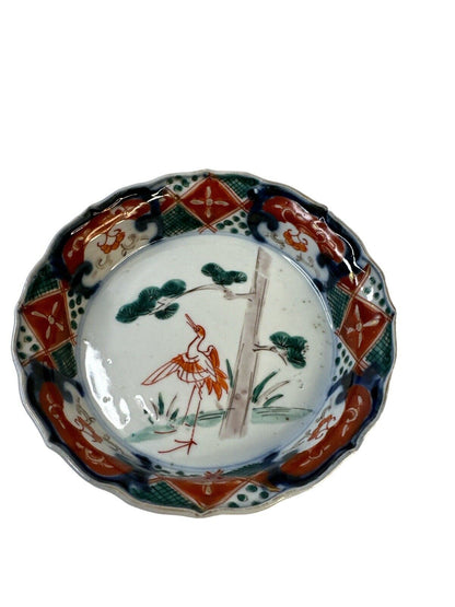 Lot Of 3 Old Antique 19th C. Scalloped Rim Japanese Imari Porcelain Bowl’s 5.75”