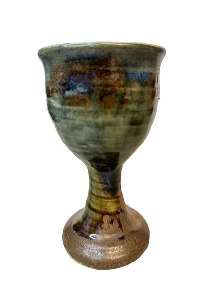 Vintage Studio Pottery Handmade Goblet Beautiful Hand Crafted Cup