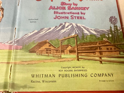 2 Vtg Children’s Roy Rogers’ Books 1950 & 54 Whitman Publishing Company
