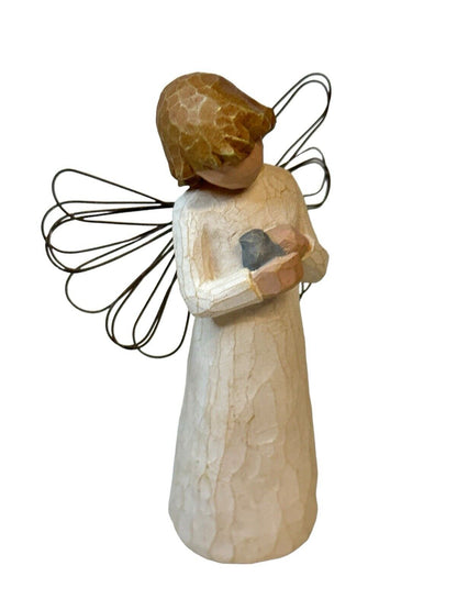 Susan Lordi Willow Tree Figurine Angel of Healing Angel Holding Bird
