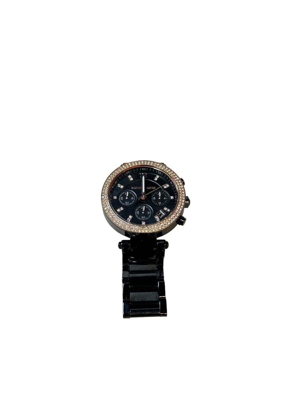 Michael Kors MK5885 Black Dial/Bracelet Women’s Watch With Glitz Accents