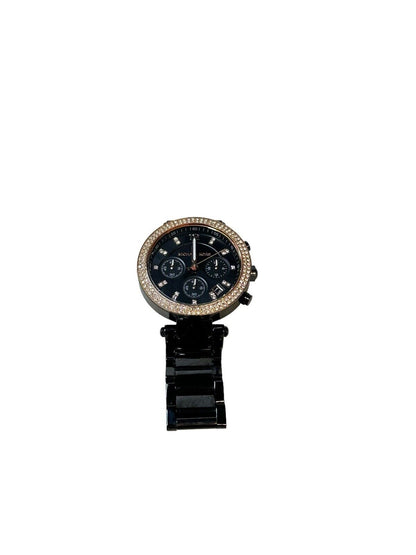 Michael Kors MK5885 Black Dial/Bracelet Women’s Watch With Glitz Accents