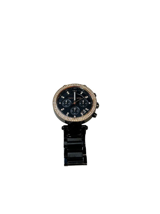 Michael Kors MK5885 Black Dial/Bracelet Women’s Watch With Glitz Accents