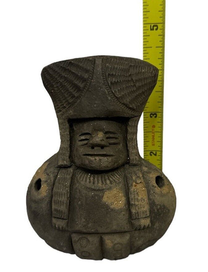Primitive Style Peruvian  handmade Clay Fertility Whistle Very Cool