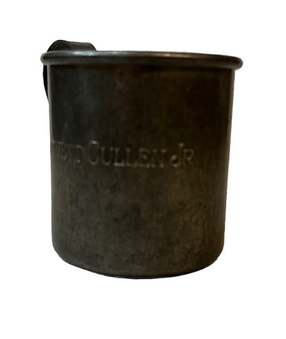 Vtg Stieff Pewter Baby Cup Mug - Shield Marked 1965