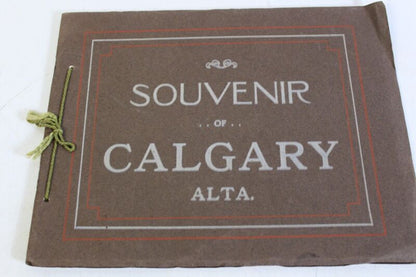 Antique 1900s Paper Illustrated Souvenir of Calgary Canada The Valentine & S