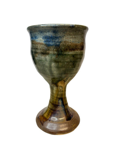 Vintage Studio Pottery Handmade Goblet Beautiful Hand Crafted Cup