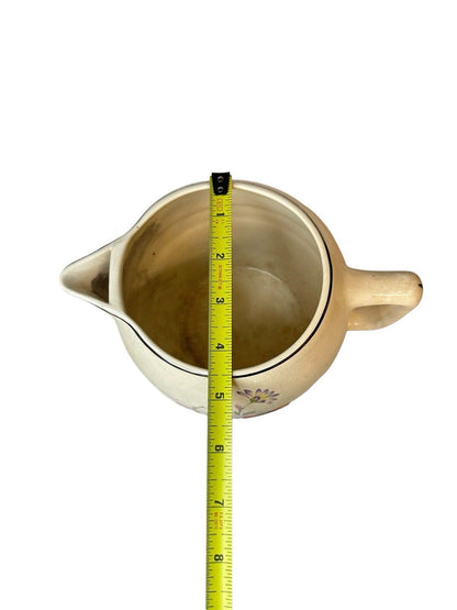 Vtg 1960’s Universal Cambridge Poppy Flower Pottery Lemonade Water Pitcher