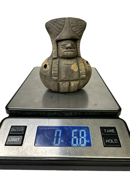 Primitive Style Peruvian  handmade Clay Fertility Whistle Very Cool