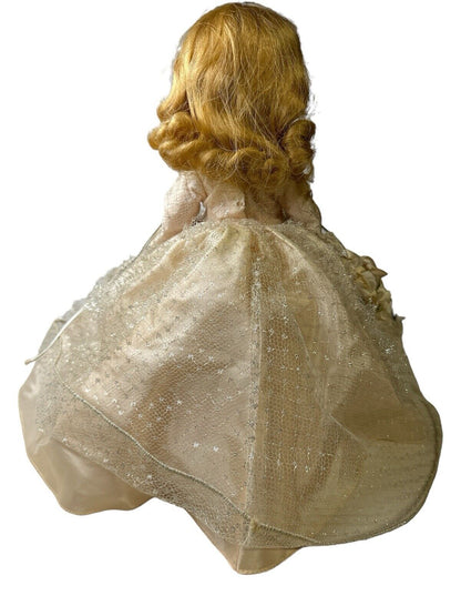 Vintage 1970-Madame ALEXANDER-CINDERELLA-vinyl doll  13" tall-Lace Dress