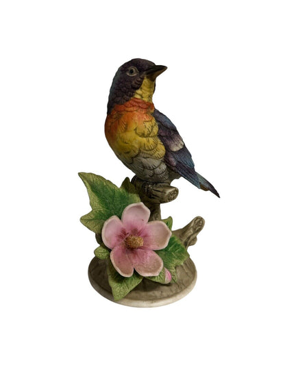 Vtg 1980's porcelain Figurine Parula Warbler by Andrea Sadek 8627 Made in Japan