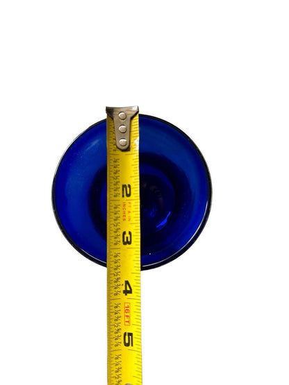 Authentic Blown Glass Tulip Goblet Cobalt Blue Made In Mexico Tonala 6.5”