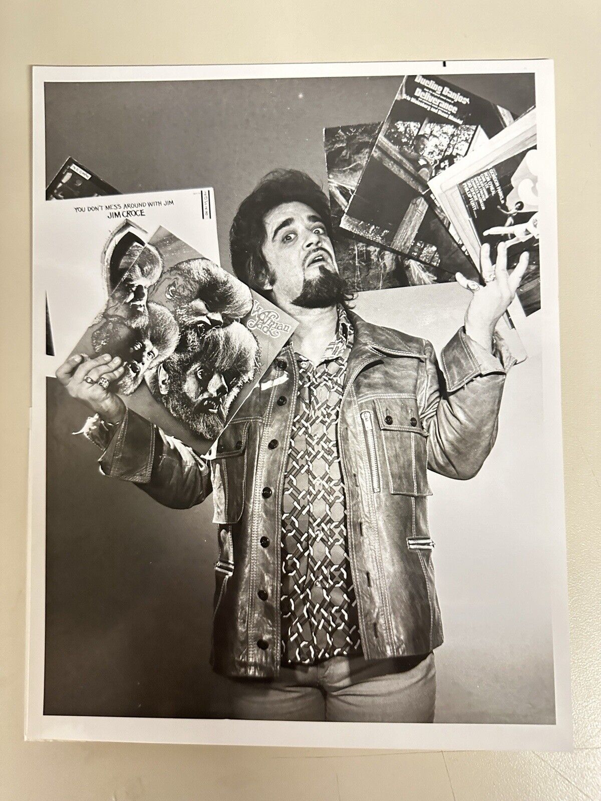 1973 DJ Wolfman Jack Authentic Press Release Photo The Midnight Show NBC