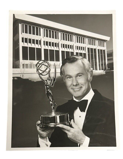 25th Annual Emmy Awards 1973 Johnny Carson Press Release photo Original 9” x 7”