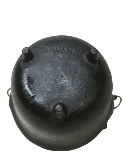 Vintage Salesman Sample Cast Iron Pot Small Cauldron 2.5” X 3” Hanging Chain
