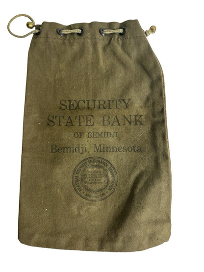 Vtg Lot Of 3 Minnesota State Banking Deposit Bag Cash Receipts Coins Advertising