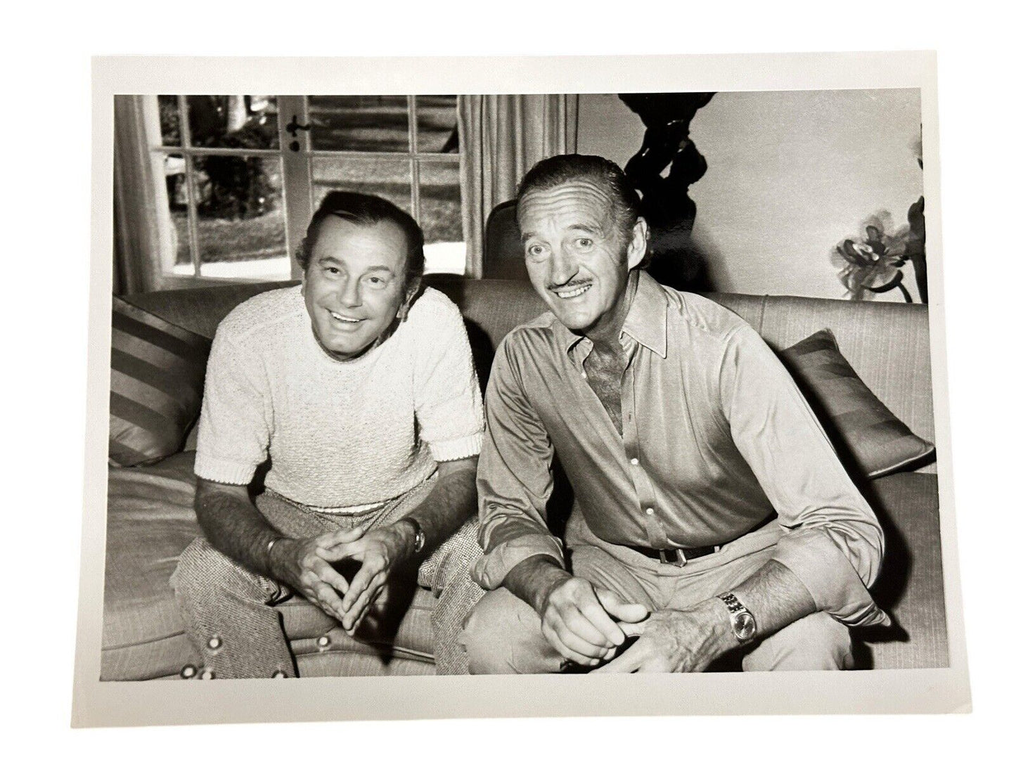 1973 Press Release Photo ABC Jack Paar Tonight Jack Paar& David Nevin 7” x 9”