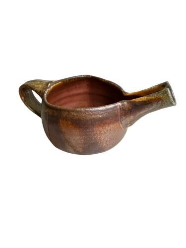 Vtg Antique Earthenware Beak Shaped Tea Water Pitcher Artist Signed Muluy Rare