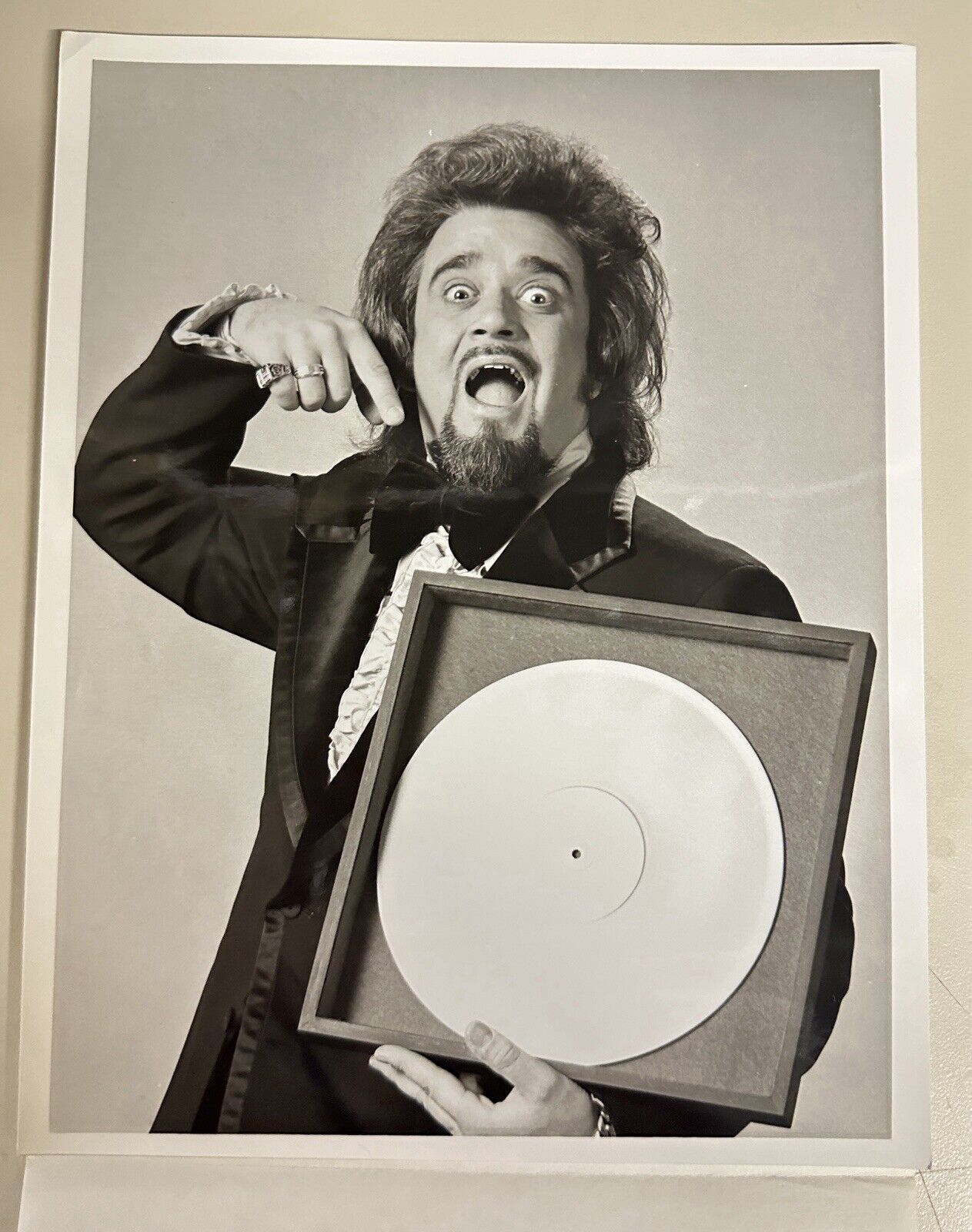 1973 DJ Wolfman Jack Authentic Press Release Photo The Midnight Show NBC