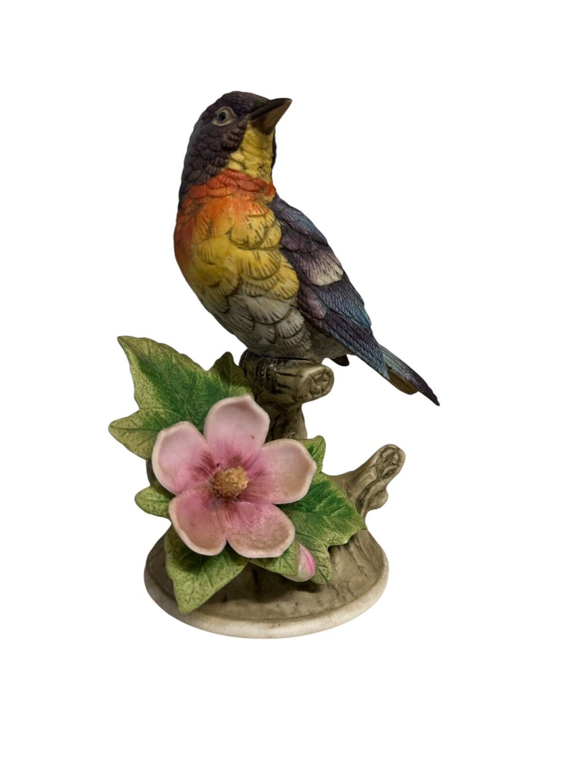 Vtg 1980's porcelain Figurine Parula Warbler by Andrea Sadek 8627 Made in Japan
