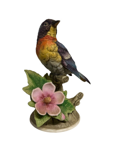 Vtg 1980's porcelain Figurine Parula Warbler by Andrea Sadek 8627 Made in Japan